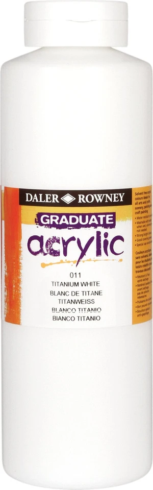 Daler Rowney Graduate Peinture acrylique Titanium White 1000 ml 1 pc