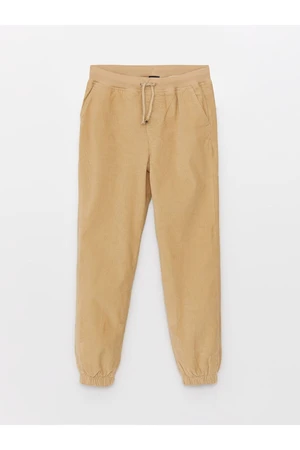 LC Waikiki Basic Velvet Boys' Jogger Pants with Elastic Waist