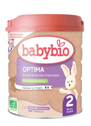 BABYBIO 2 pokračovací kojenecké bio mléko s probiotiky a prebiotiky 800 g 800 g