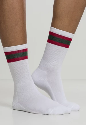 Stripy Sport 2-Pack Socks White/Red/Green