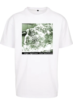 White oversize t-shirt Rage Against the Machine