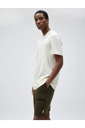 Koton Shorts - Khaki - Normal Waist