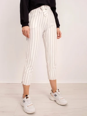 BSL White Striped Trousers