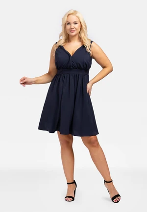 Karko Woman's Dress SA589 Navy Blue