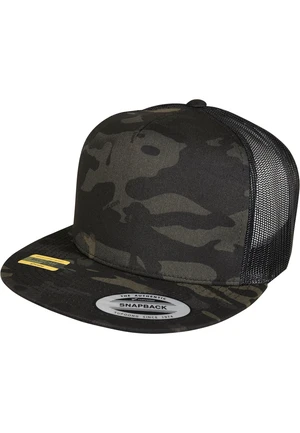 Black Multicam Trucker Cap