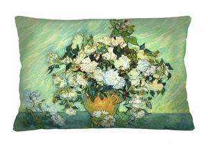 Bertoni Home Unisex's Rectangular Pillow Van Gogh Elegance Print Róże