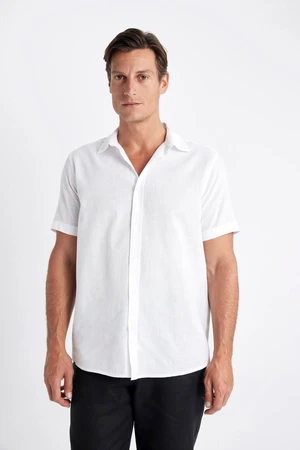 DEFACTO Regular Fit Polo Neck Cotton Short Sleeve Shirt