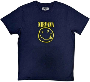 Nirvana Koszulka Yellow Smiley Navy Blue M