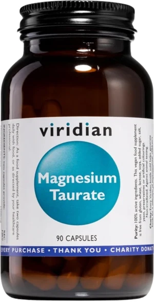 VIRIDIAN Magnesium Taurate (Taurát hořečnatý) 90 kapslí