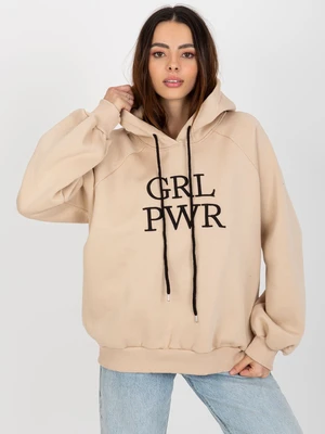 Women's Raglan Sleeve Sweatshirt Debby - Beige