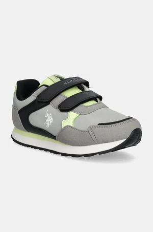 Dětské sneakers boty U.S. Polo Assn. NOBIK014K/DNH1 šedá barva, NOBIK014