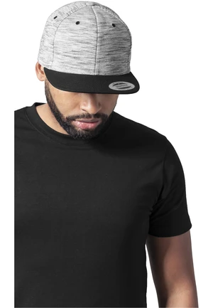 Melange Crown Snapback Stripes blk/grey