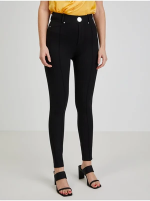 Čierne dámske skinny fit nohavice ORSAY