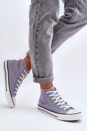 Women's classic high sneakers gray Remos