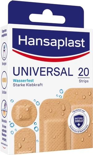 HANSAPLAST Universal Water resistant vodeodolná náplasť 20 ks