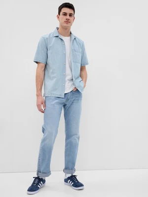 GAP Denim Short Sleeve Shirt - Men