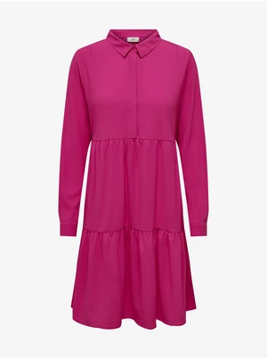 Dark pink women's dress JDY Piper - Women