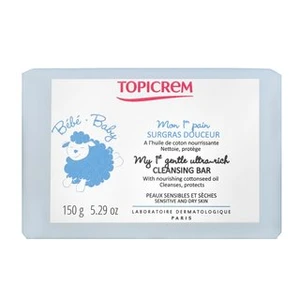 Topicrem Bébé My 1st Gentle Ultra-Rich Cleansing Bar mýdlo pro děti 150 g