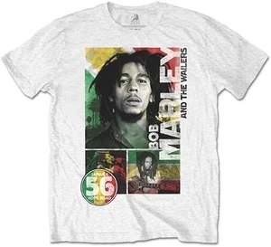 Bob Marley Camiseta de manga corta 56 Hope Road Rasta Unisex Blanco 2XL