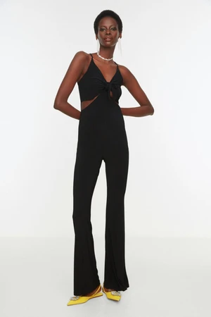 Trendyol Black Cut Out Detailed Jumpsuit