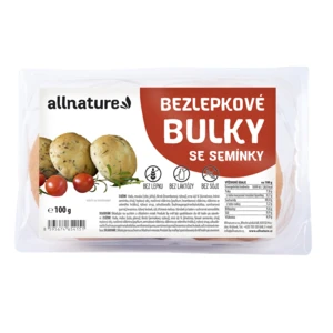 ALLNATURE Bezlepkové bulky se semínky 100 g