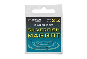 Drennan háčky bez protihrotu Silverfish Maggot Barbless vel. 18