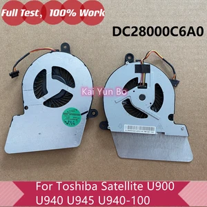 Genuine Laptop CPU Cooling Fan For Toshiba Satellite U900 U940 U945 U940-100 Series AB07505HX07KB00 DC28000C6A0