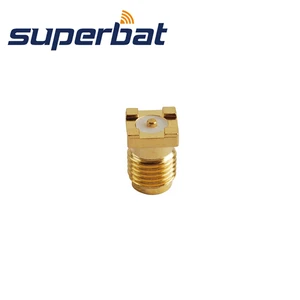 Superbat 10pcs SMA thru hole Female PCB Mount Straight RF Coaxial Connector