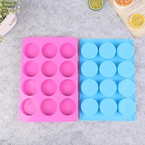 12 Holes Silicone Cake Mold Baking Pastry Chocolate Pudding Mould DIY Muffin Mousse Ice Creams Biscuit Cake Decorating Mold Tool