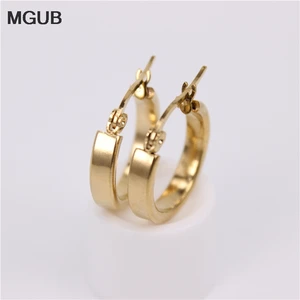 MGUB 17mm diameter small cute ear ring Stainless steel Smooth for wear Special offer free shipping HX2