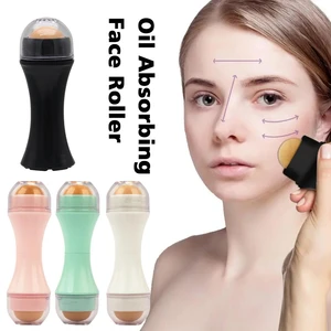 Oil Control Rolling Oily Skin Control For Face Makeup Oil Absorbing Roller Volcanic Stone Face Roller Reusable Oil Control X0P6