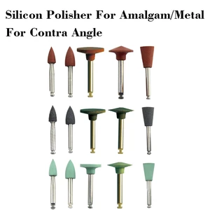 Dental Silicone Grinding Head Amalgam/Metal Polisher For Low-Speed Handpiece Contra angle Composite Teeth Polishing RA Stone