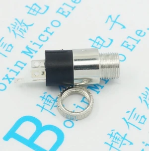 10pcs PJ-392 headphone jack 3.5MM audio video socket 3.5 stereo belt nut plating nickel Technology Free shipping