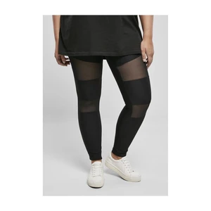 Women's Tech Mesh Rib Leggings - Black