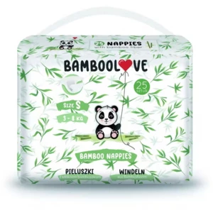 Bamboolove Pleny jednorázové Bambus vel. S 3-8 kg 25 ks