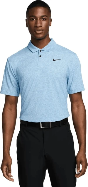 Nike Dri-Fit Tour Heather Mens Light Photo Blue/Black 2XL Camiseta polo