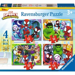 Ravensburger Spidey a jeho úžasní priatelia 4 v 1