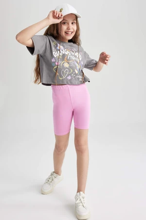 DEFACTO Girls' Short Length Leggings