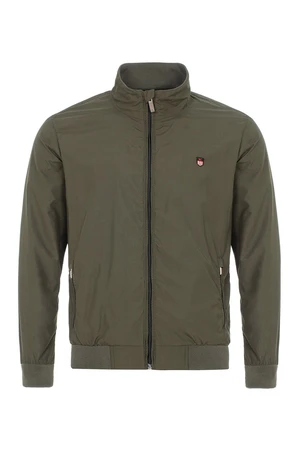 River Club Men's Khaki Waterproof And Wind-Resistant Standing Collar Jacket