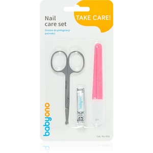 BabyOno Take Care Nail Care set na manikúru pre deti Red