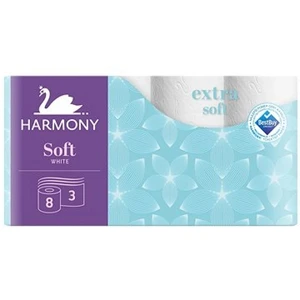 Toaletný papier 3-vrstvový Harmony Extra Soft biely