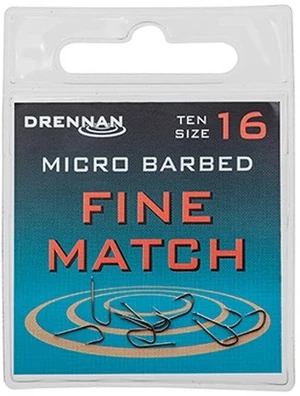 Drennan háčiky fine match - veľkosť 20