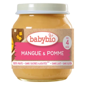 BABYBIO Mango a jablko 4m+ BIO 130 g