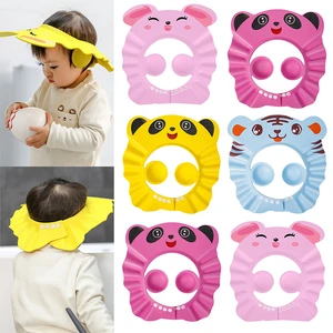 Baby Shower Soft Cap Adjustable Hair Wash Hat for Kids Ear Protection Safe Children Shampoo Bathing Shower Protect Head Cover