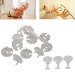 12Pcs French Standard Plug Socket Protective Cover and 3 Pcs Key Socket Protection for Baby Child Safety Kit Children Care