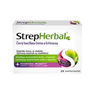 STREPHERBAL Černý bez a Echinacea 24 ks