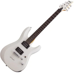 Schecter C-6 Deluxe Satin White E-Gitarre