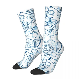 Hip-hop School Chemical Chemistry Soccer Socks Polyester Long Socks for Unisex