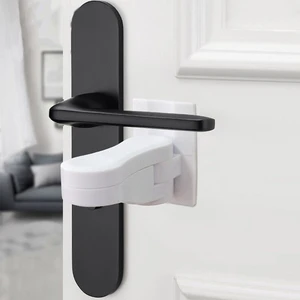 Home Universal ABS Protection Device for Children Safety ABS Anti-open Handle Locks Door Lever Lock Baby Kids Safety Doors Lock