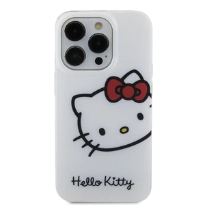 Zadní kryt Hello Kitty IML Head Logo pro Apple iPhone 15 Pro, bílá